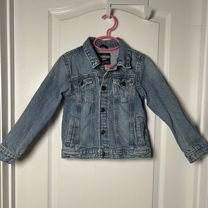 OshKosh B'gosh Toddler Medium Wash 100% Cotton Classic Button Up Denim Jacket